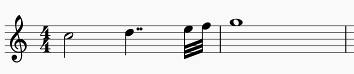 装飾音符 演奏例1-1