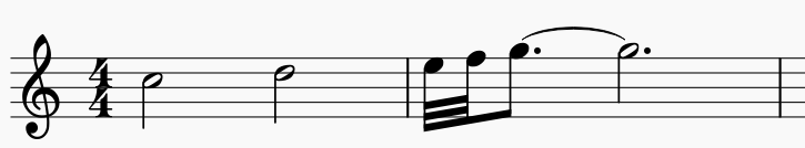 装飾音符 演奏例1-2