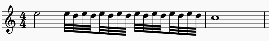 トリル（バロック） 演奏例1